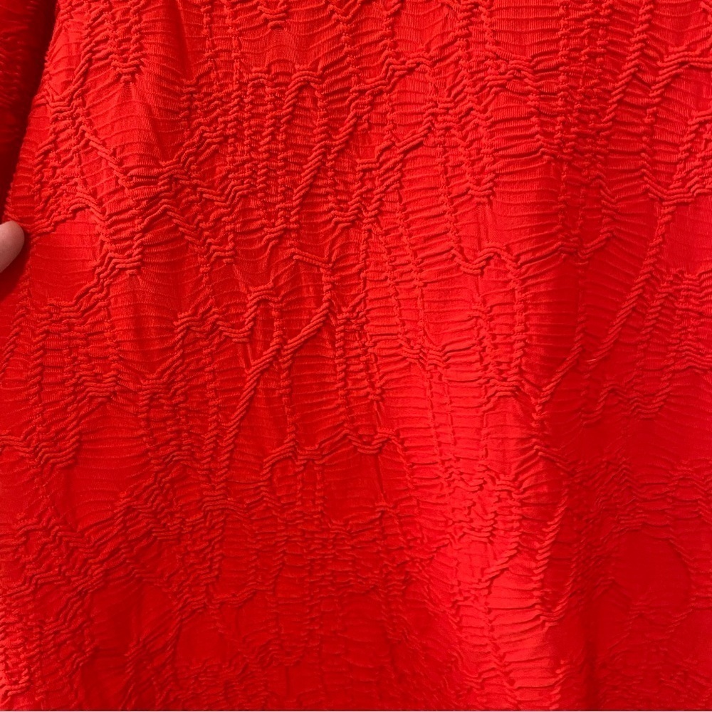 Joseph Ribkoff Red Tunic Top - Picture 6 of 7